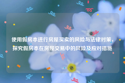 使用假房本进行房屋买卖的风险与法律对策，探究假房本在房屋交易中的风险及应对措施